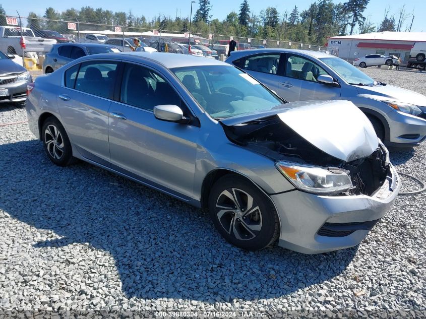 2016 HONDA ACCORD LX