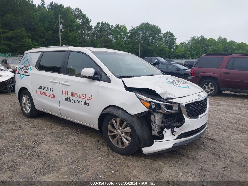 2016 KIA SEDONA LX