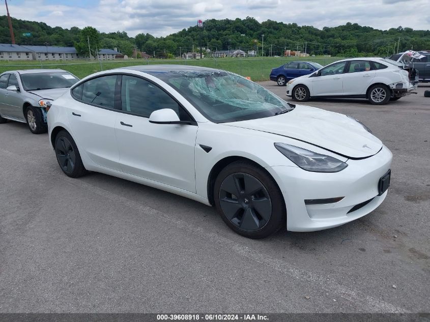 2021 TESLA MODEL 3 STANDARD RANGE PLUS REAR-WHEEL DRIVE