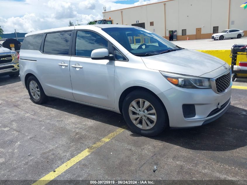 2017 KIA SEDONA LX