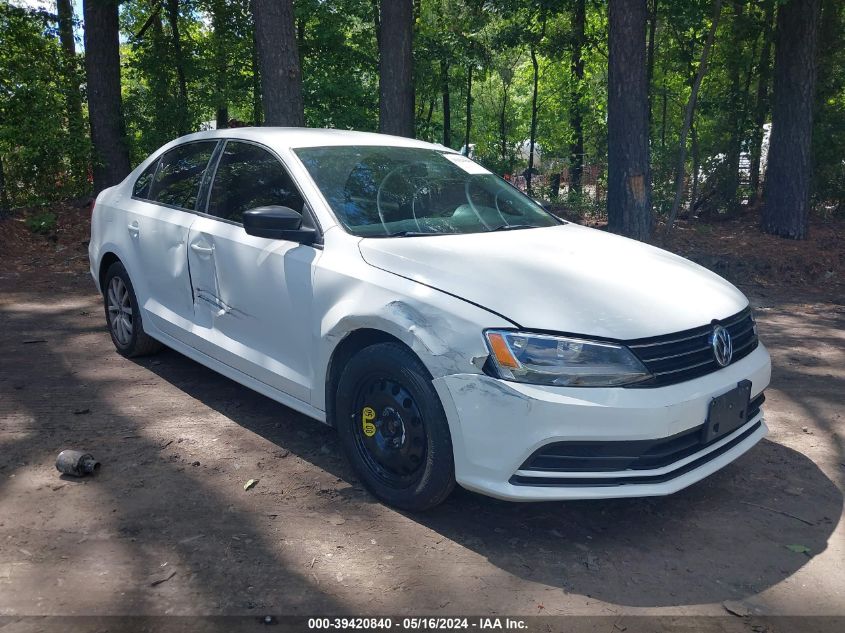 2015 VOLKSWAGEN JETTA 2.0L S