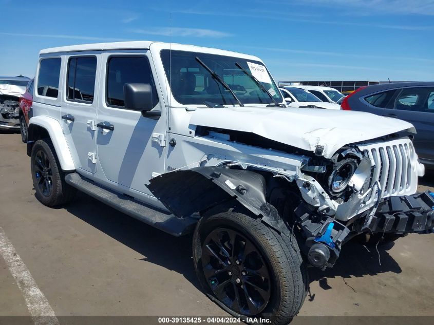 2022 JEEP WRANGLER 4XE UNLIMITED SAHARA 4X4