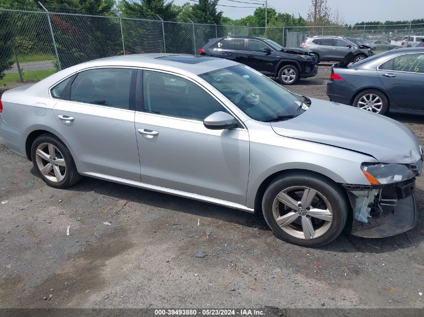 2012 VOLKSWAGEN PASSAT 2.5L SE