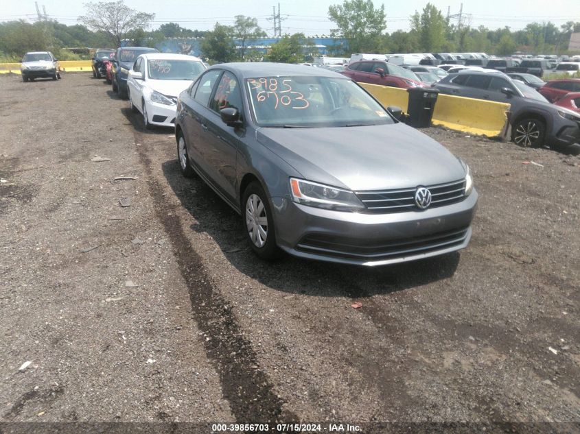 2015 VOLKSWAGEN JETTA 2.0L S