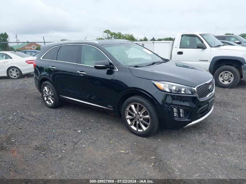 2016 KIA SORENTO 3.3L SXL