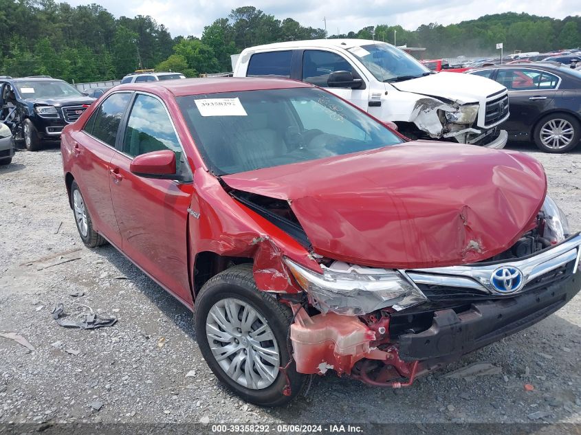 2012 TOYOTA CAMRY HYBRID LE