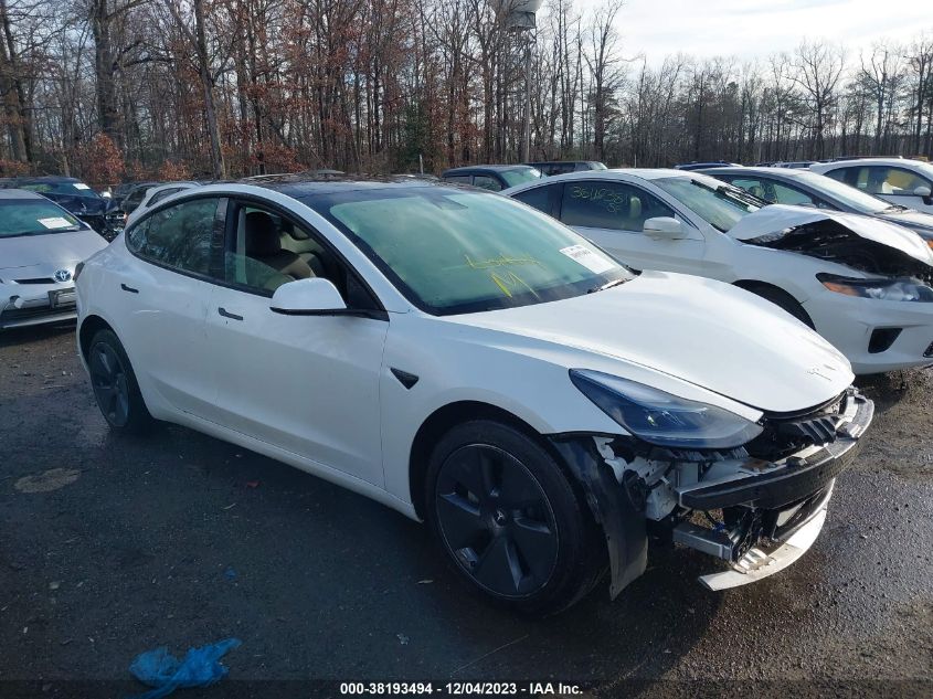 2022 TESLA MODEL 3 REAR-WHEEL DRIVE