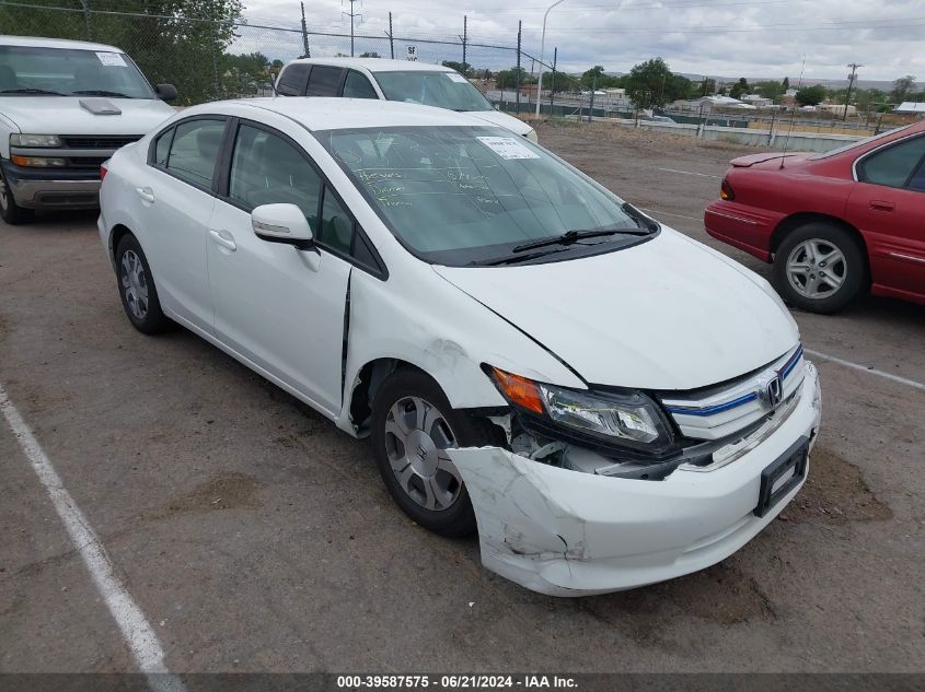 2012 HONDA CIVIC HYBRID