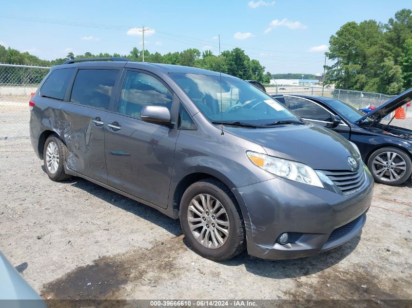 2012 TOYOTA SIENNA XLE V6 8 PASSENGER