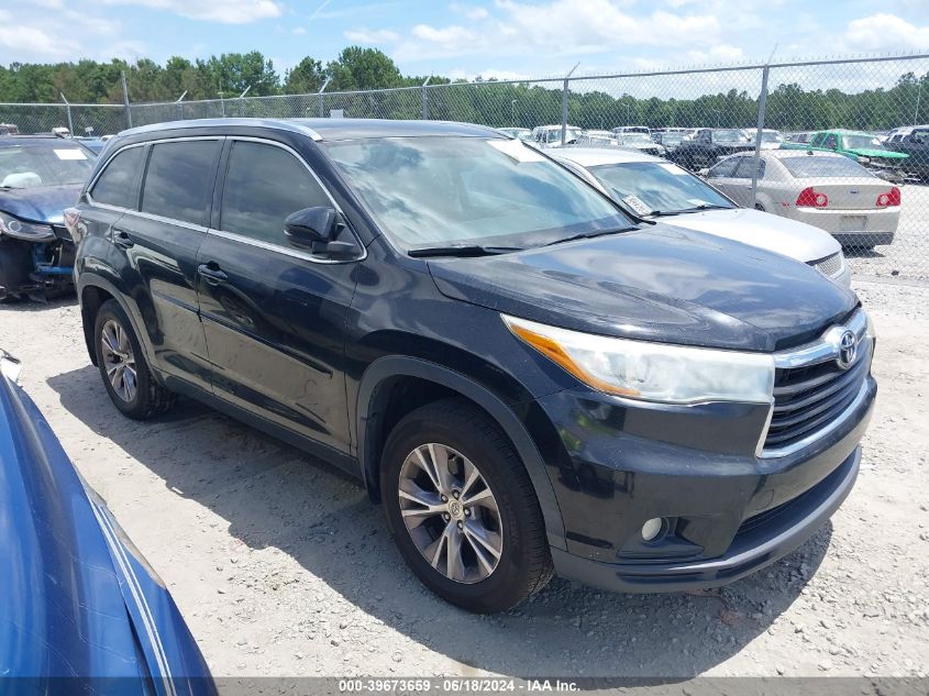 2015 TOYOTA HIGHLANDER XLE V6