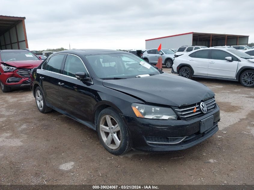 2013 VOLKSWAGEN PASSAT 2.5L SE