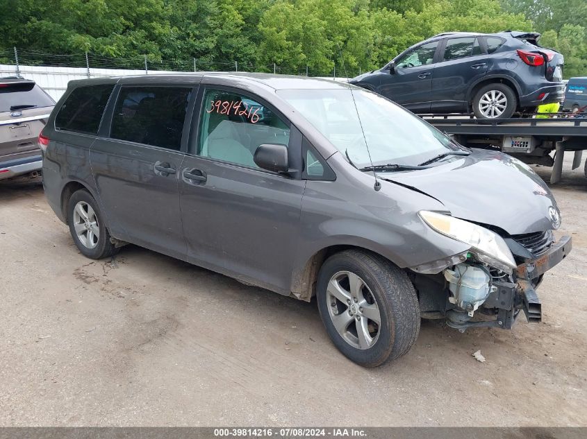 2012 TOYOTA SIENNA BASE V6 7 PASSENGER