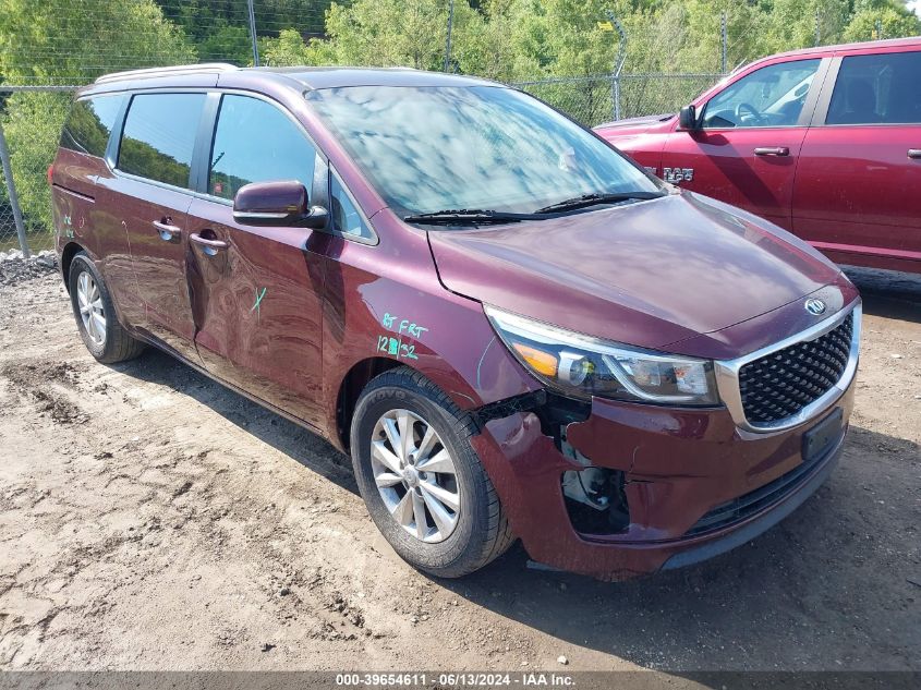 2016 KIA SEDONA LX