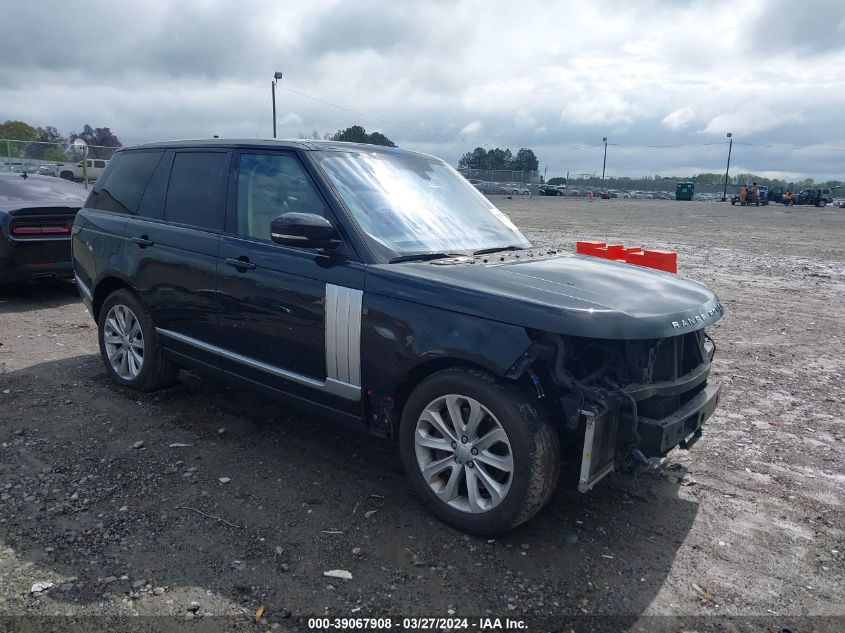 2016 LAND ROVER RANGE ROVER 3.0L V6 SUPERCHARGED HSE