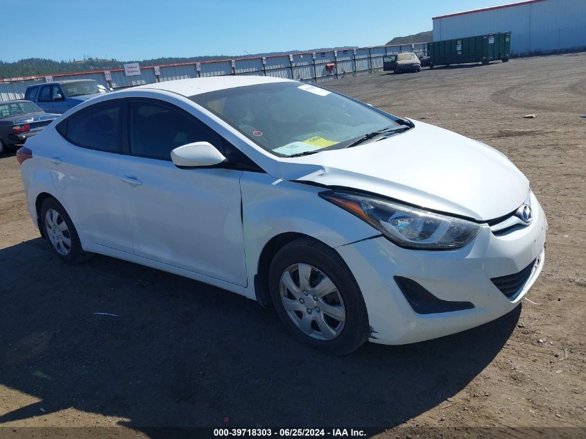 2016 HYUNDAI ELANTRA SE