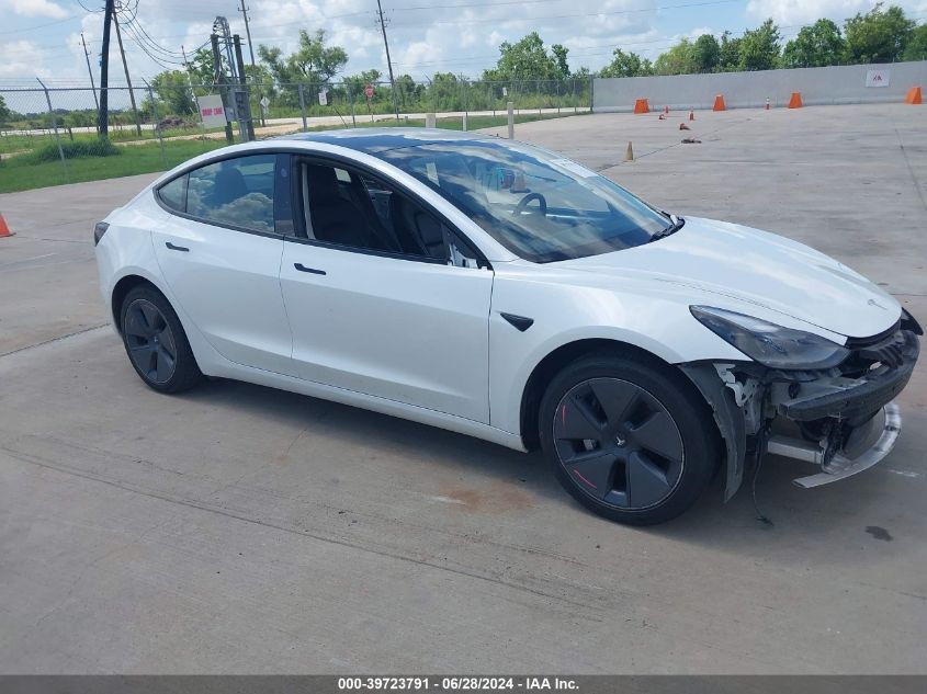 2021 TESLA MODEL 3 STANDARD RANGE PLUS REAR-WHEEL DRIVE