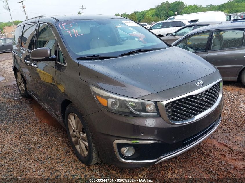 2016 KIA SEDONA SX LUXURY