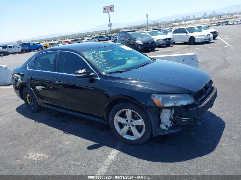 2013 VOLKSWAGEN PASSAT 2.5L SE