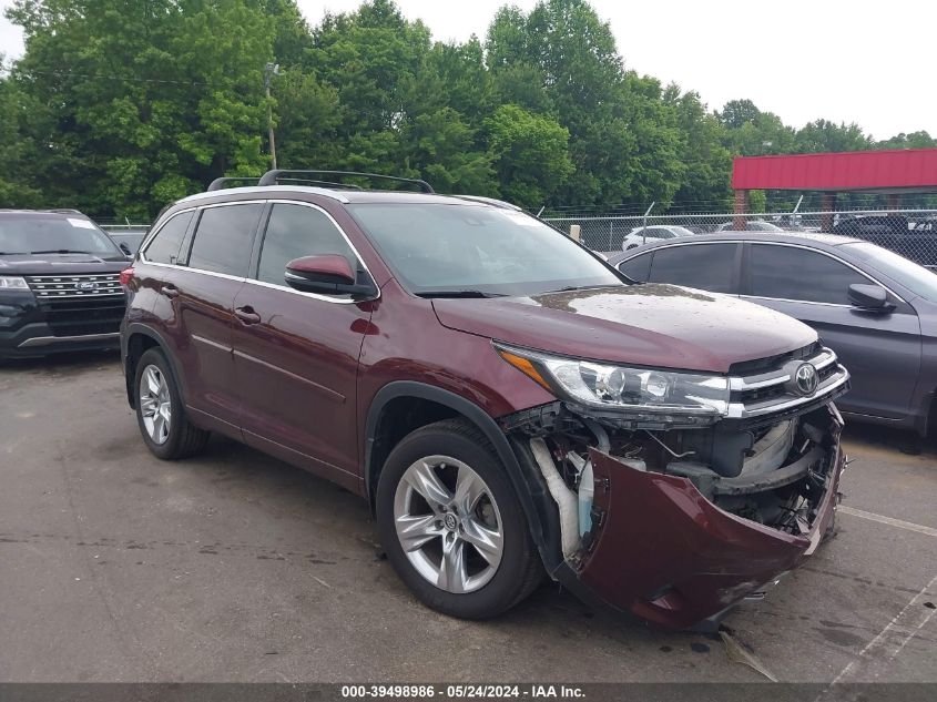 2019 TOYOTA HIGHLANDER LIMITED