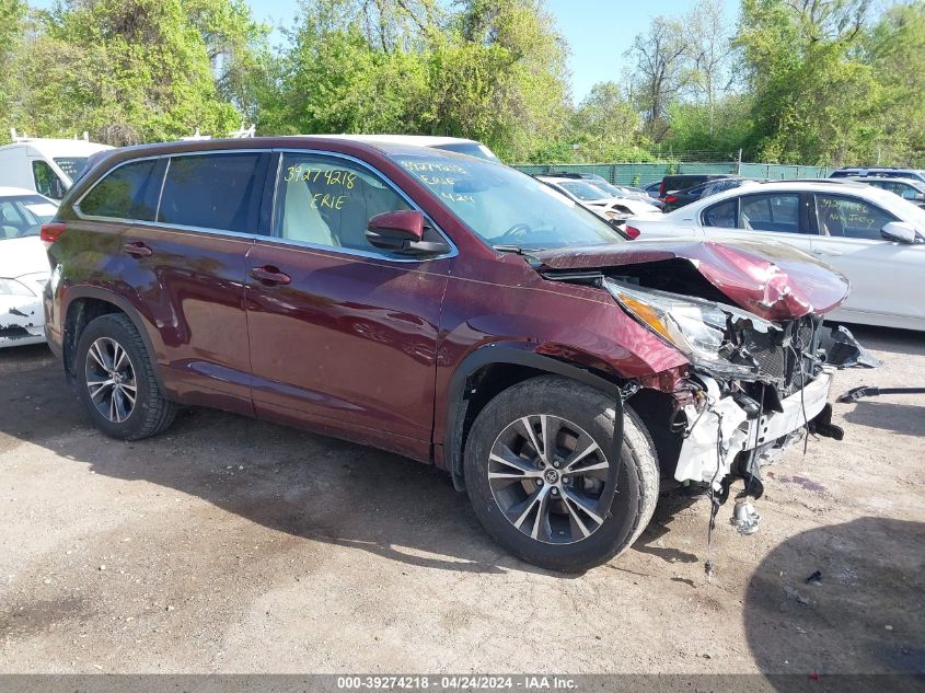 2018 TOYOTA HIGHLANDER LE PLUS