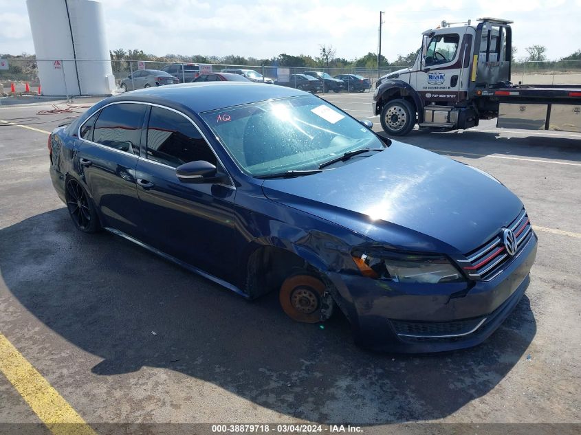 2013 VOLKSWAGEN PASSAT 2.5L SE