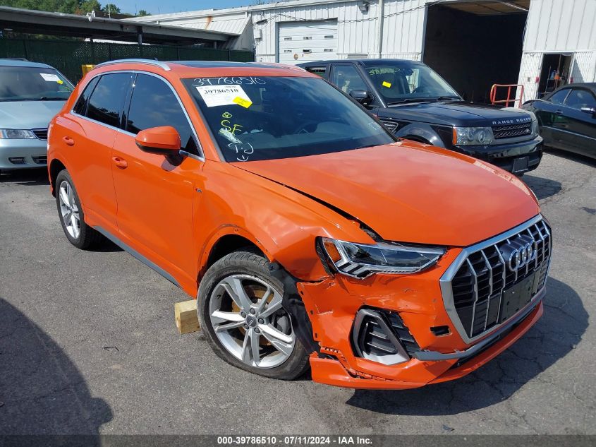 2020 AUDI Q3 PREMIUM PLUS 45 TFSI S LINE QUATTRO TIPTRONIC