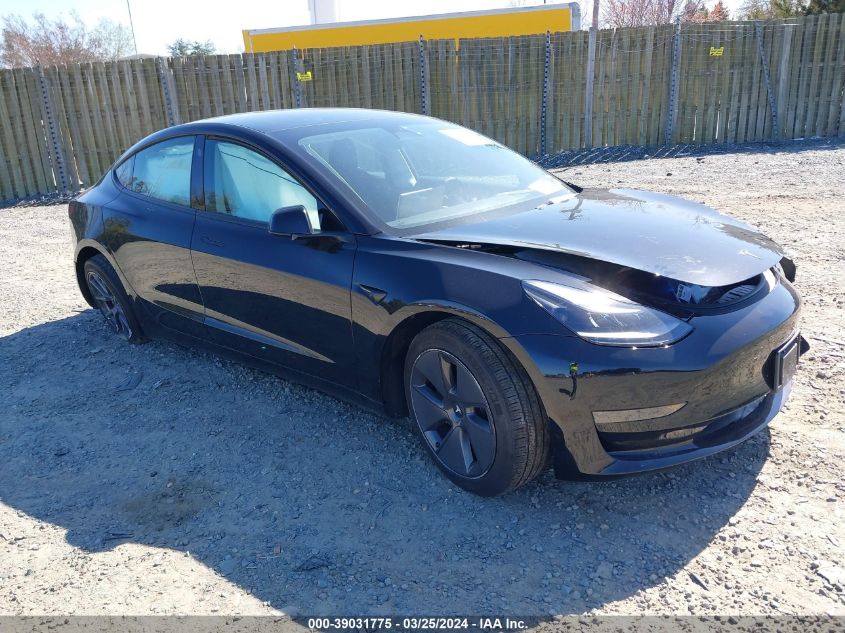 2023 TESLA MODEL 3 REAR-WHEEL DRIVE