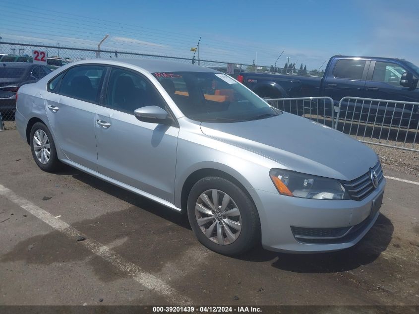 2012 VOLKSWAGEN PASSAT 2.5L S