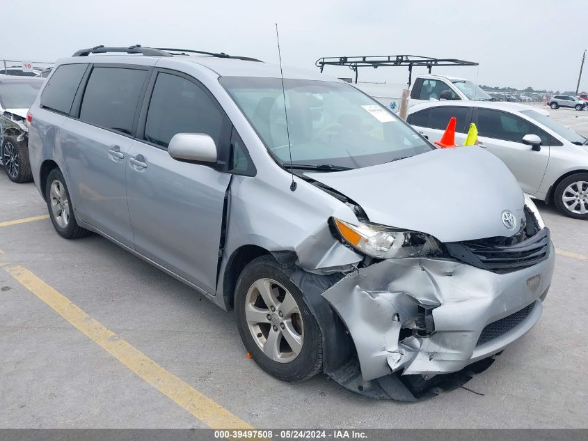 2013 TOYOTA SIENNA LE V6 8 PASSENGER