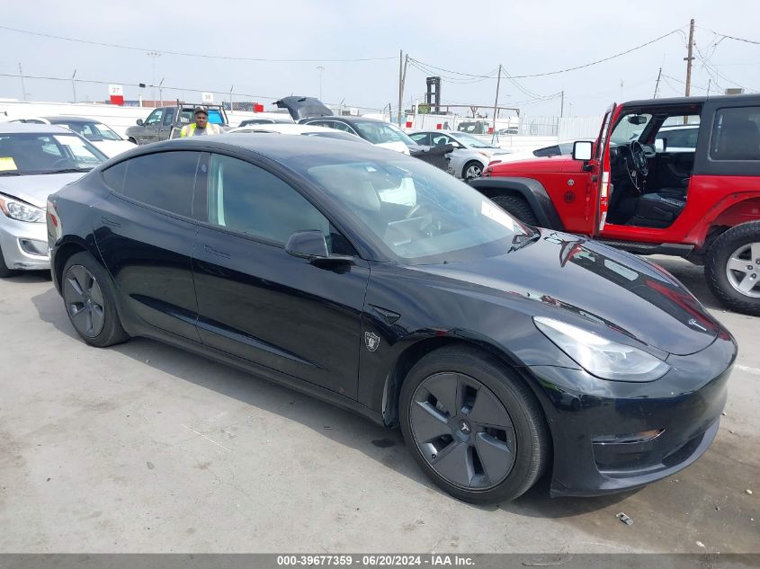 2022 TESLA MODEL 3 REAR-WHEEL DRIVE