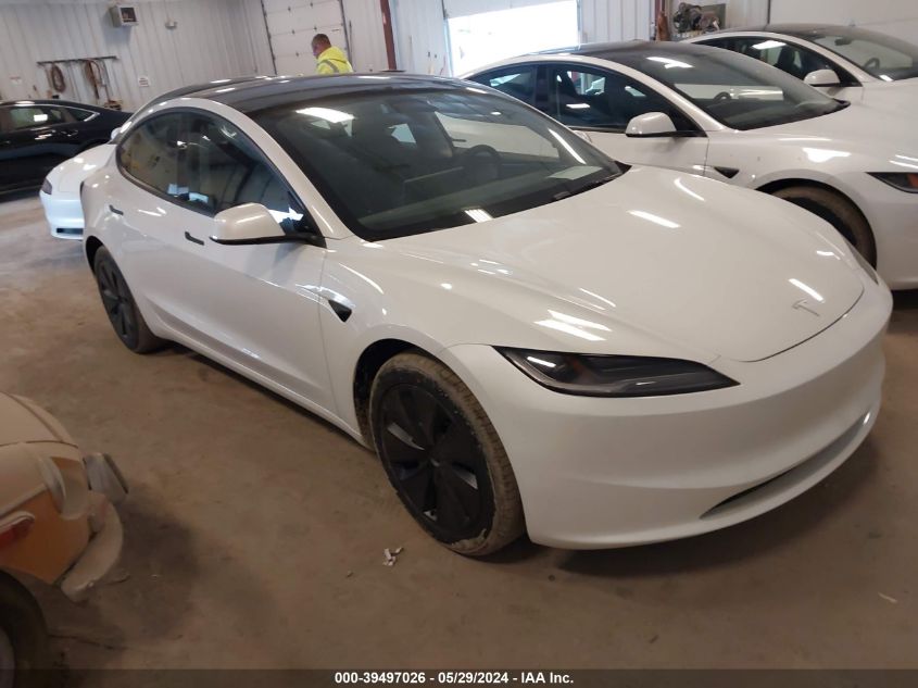 2024 TESLA MODEL 3 REAR-WHEEL DRIVE