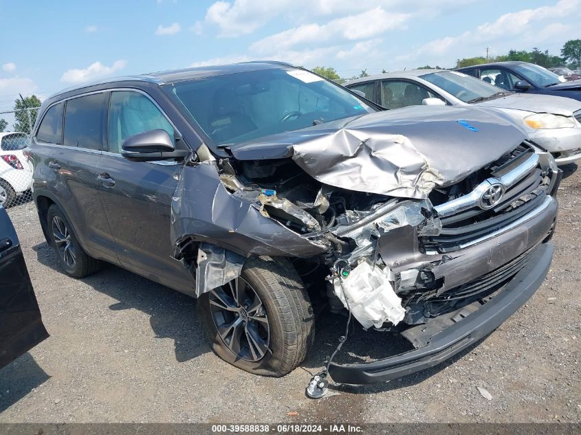 2016 TOYOTA HIGHLANDER XLE V6