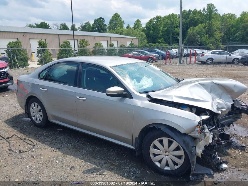 2013 VOLKSWAGEN PASSAT 2.5L S