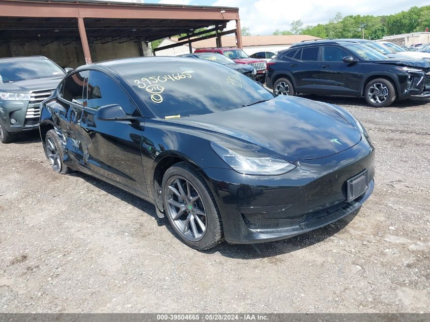 2022 TESLA MODEL 3 REAR-WHEEL DRIVE