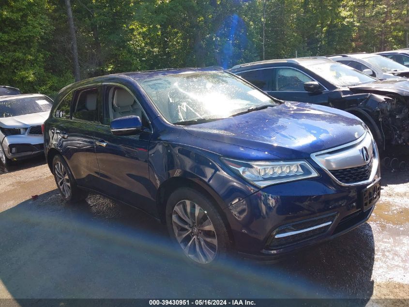 2016 ACURA MDX TECHNOLOGY   ACURAWATCH PLUS PACKAGES/TECHNOLOGY PACKAGE