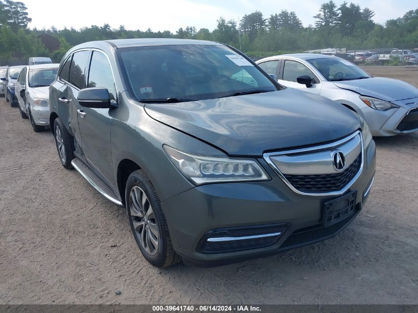 2015 ACURA MDX TECHNOLOGY PACKAGE