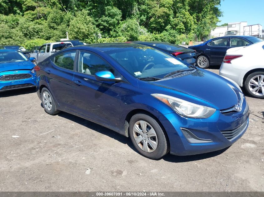 2016 HYUNDAI ELANTRA SE