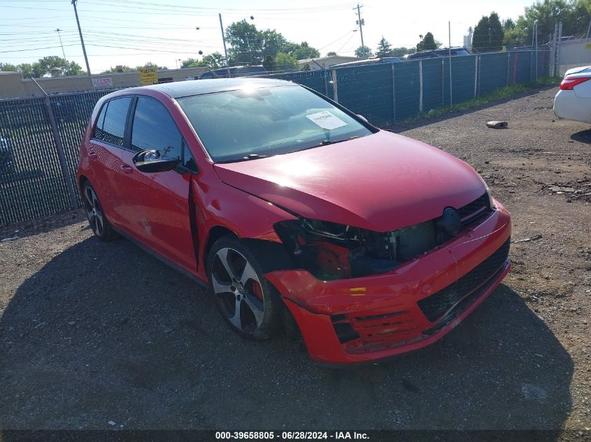 2016 VOLKSWAGEN GOLF GTI AUTOBAHN W/PERFORMANCE PACKAGE 4-DOOR