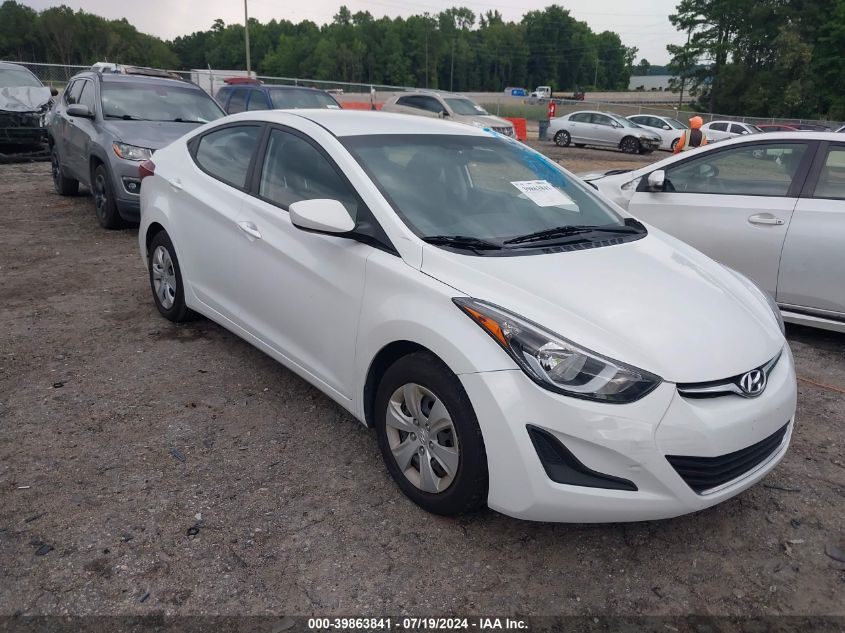 2016 HYUNDAI ELANTRA SE