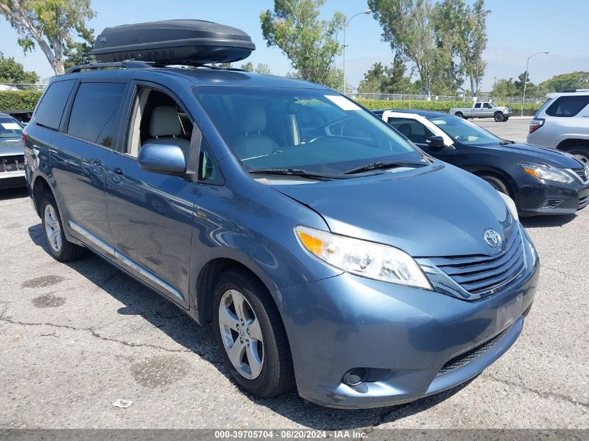 2015 TOYOTA SIENNA LE 8 PASSENGER