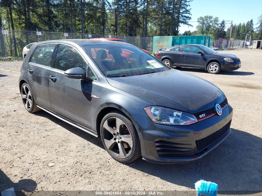 2017 VOLKSWAGEN GOLF GTI AUTOBAHN 4-DOOR/S 4-DOOR/SE 4-DOOR/SPORT 4-DOOR