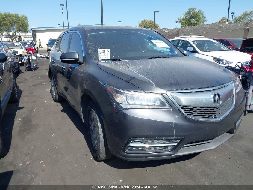 2016 ACURA MDX TECHNOLOGY   ACURAWATCH PLUS PACKAGES/TECHNOLOGY PACKAGE