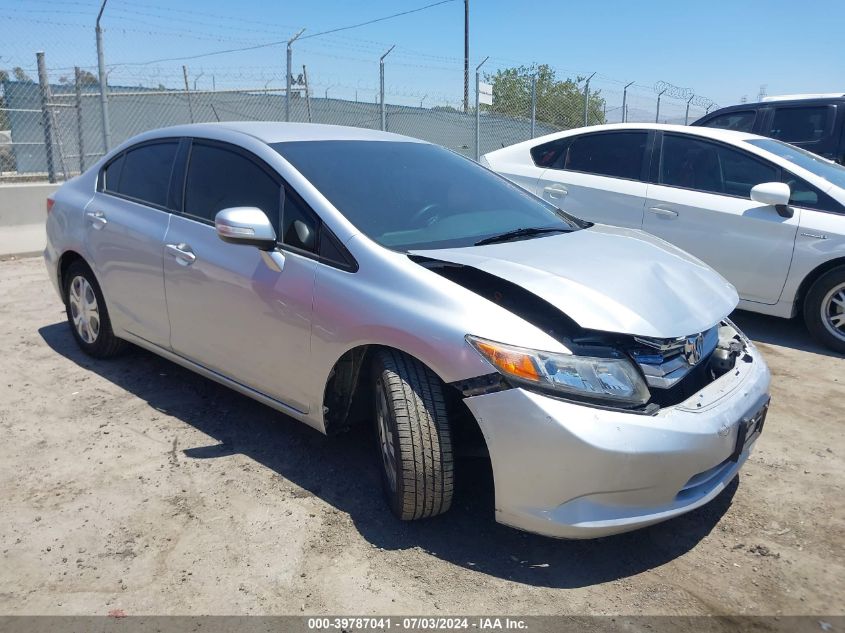 2012 HONDA CIVIC HYBRID