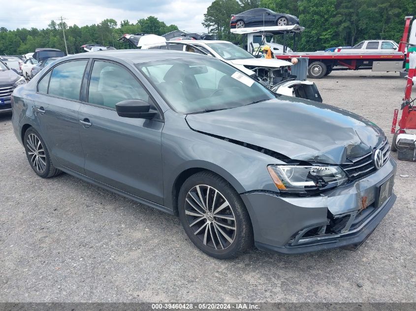 2016 VOLKSWAGEN JETTA 1.8T SPORT