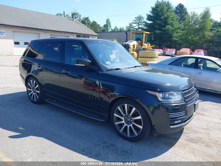 2014 LAND ROVER RANGE ROVER 5.0L V8 SUPERCHARGED AUTOBIOGRAPHY