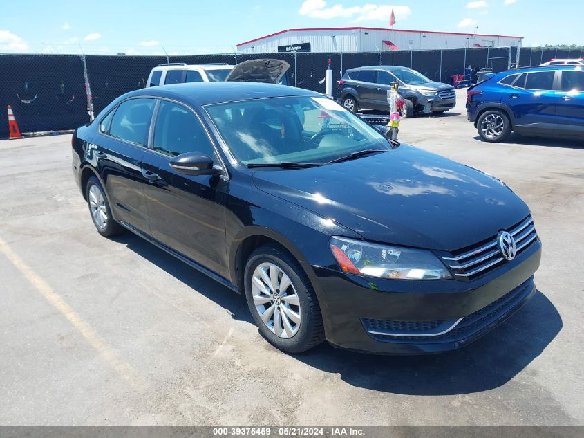 2012 VOLKSWAGEN PASSAT 2.5L S