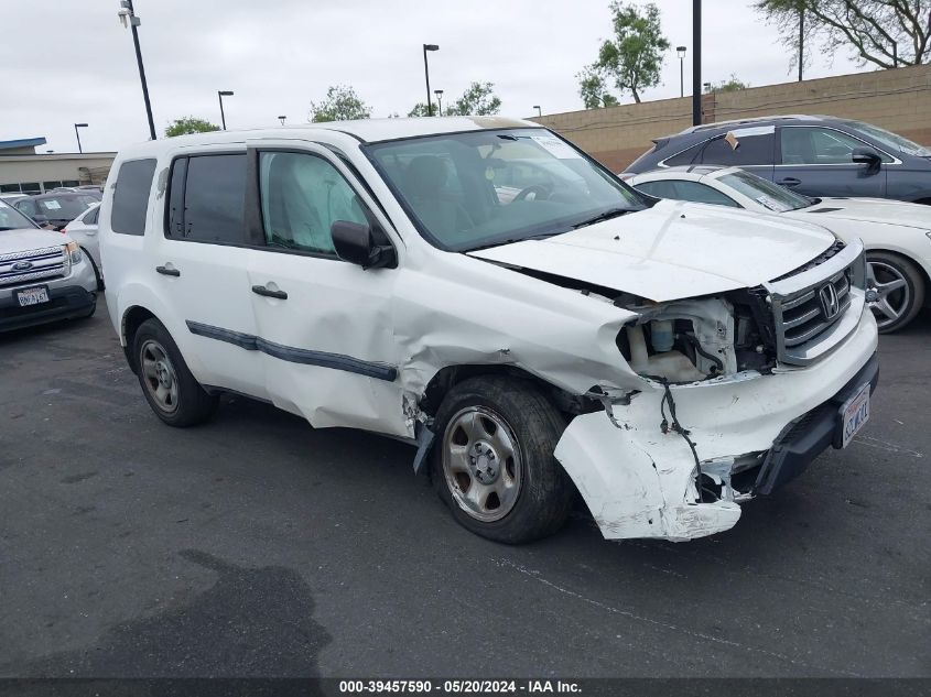 2013 HONDA PILOT LX