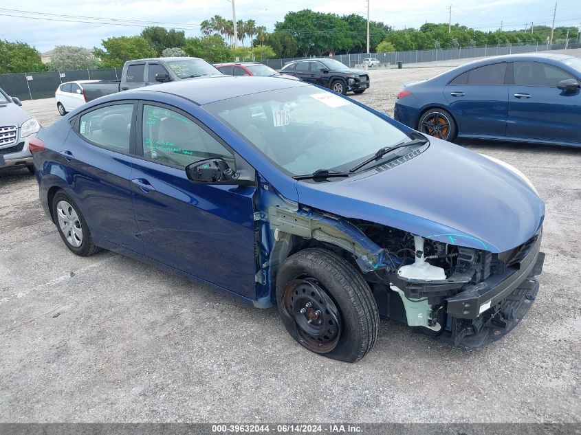 2016 HYUNDAI ELANTRA SE