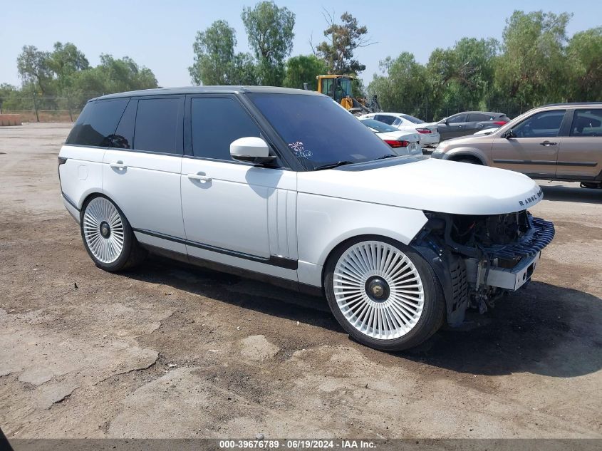 2016 LAND ROVER RANGE ROVER 3.0L V6 SUPERCHARGED HSE