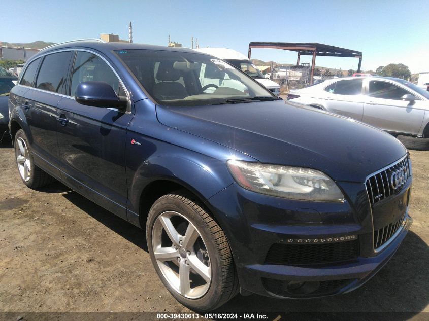 2013 AUDI Q7 3.0T S LINE PRESTIGE